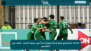 الاتحاد السكندري يضم لاعباً نيجيرياً جديداً على سبيل الإعارة.. تعرف على التفاصيل